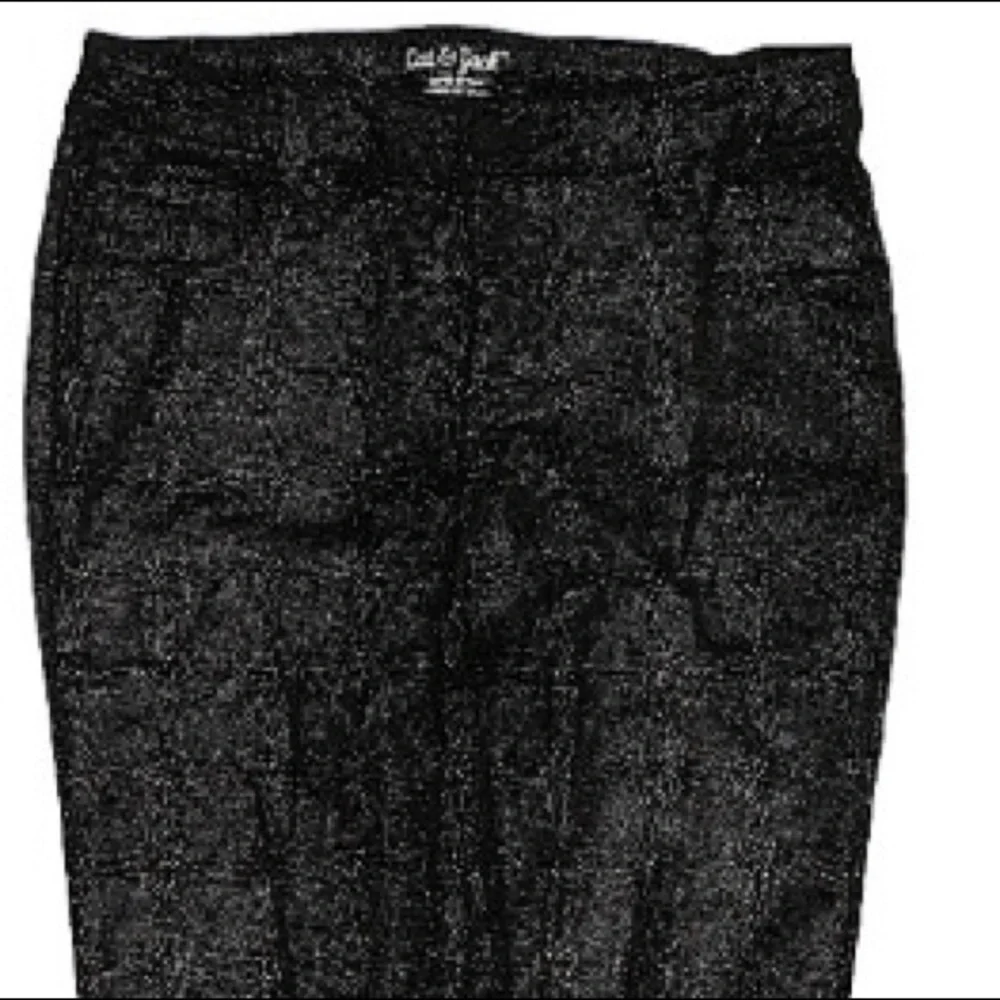 Cat & Jack shiny black cord leggings size 14 EUC